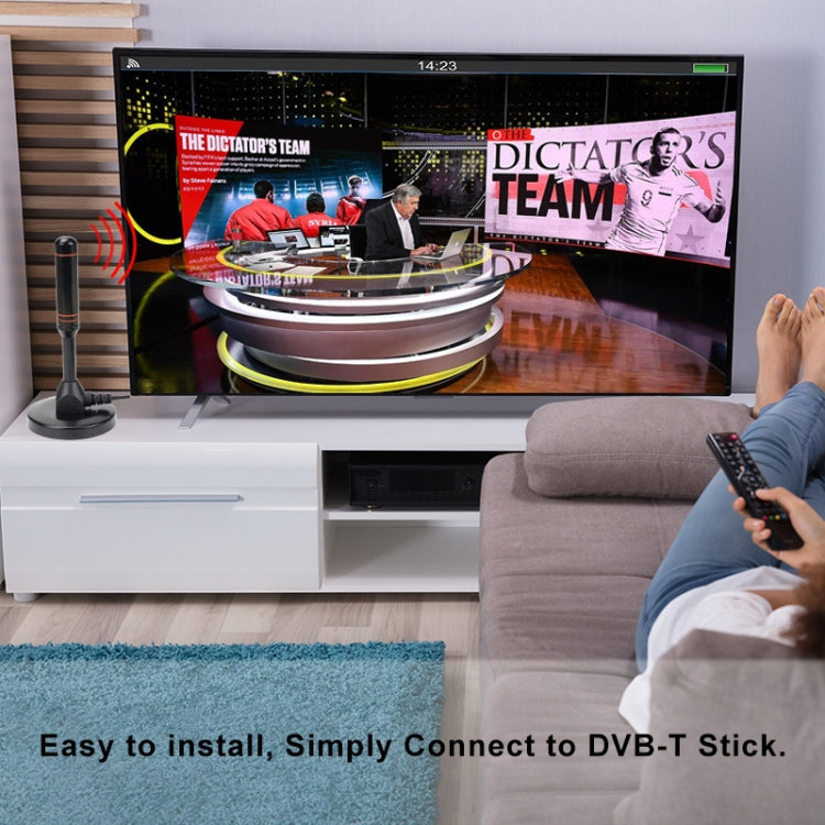 22dBi High Gain TV Antenna for DVB-T Television / USB TV Tuner with Amplifier Portable HDTV Booster