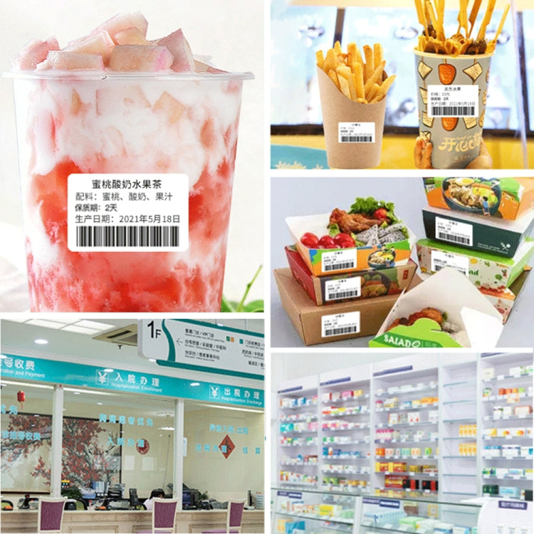 80mm x 40mm 800 Sheets Self-adhesive Thermal Barcode Label Paper