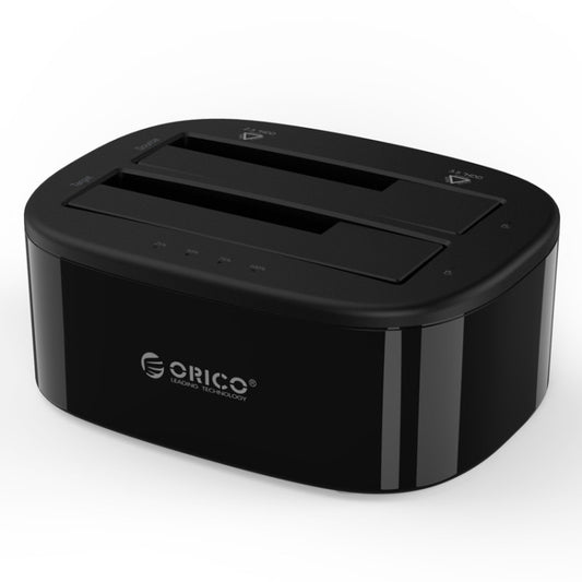 ORICO 6228US3-C 1 to 1 Clone 2 Bay USB 3.0 Type-B to SATA External Storage Hard Drive Dock for 2.5 inch / 3.5 inch SATA HDD / SSD