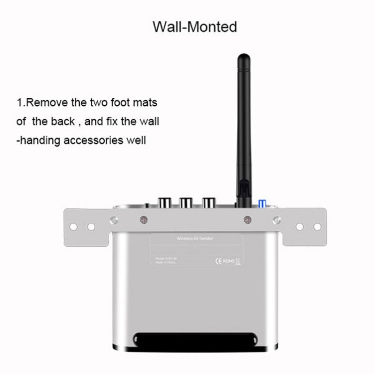 Measy AV220 2.4GHz Wireless Audio / Video Transmitter and Receiver, Transmission Distance: 200m, UK Plug