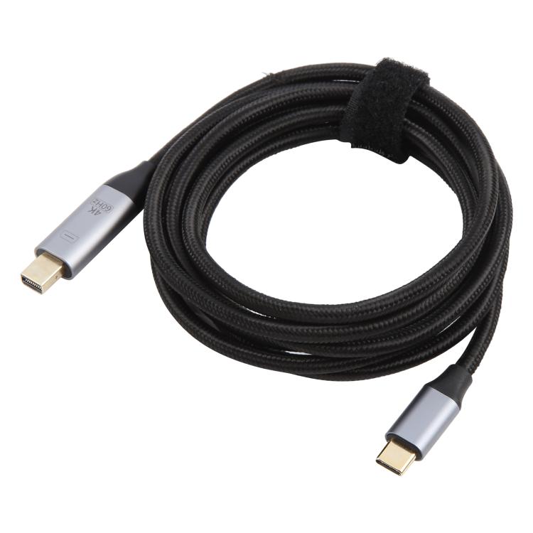 USB-C / Type-C Male to 4K 60Hz Mini DP Male Adapter Cable, Length: 1.8m