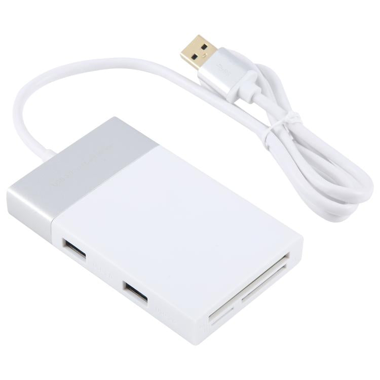 6 In 1 Multi-function Dual USB 3.0 + XQD + CF + TF + SD Card Reader