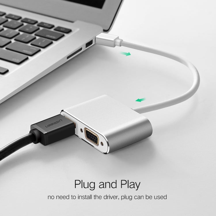 2 in 1 4Kx2K Mini DisplayPort to VGA & HDMI Adapter