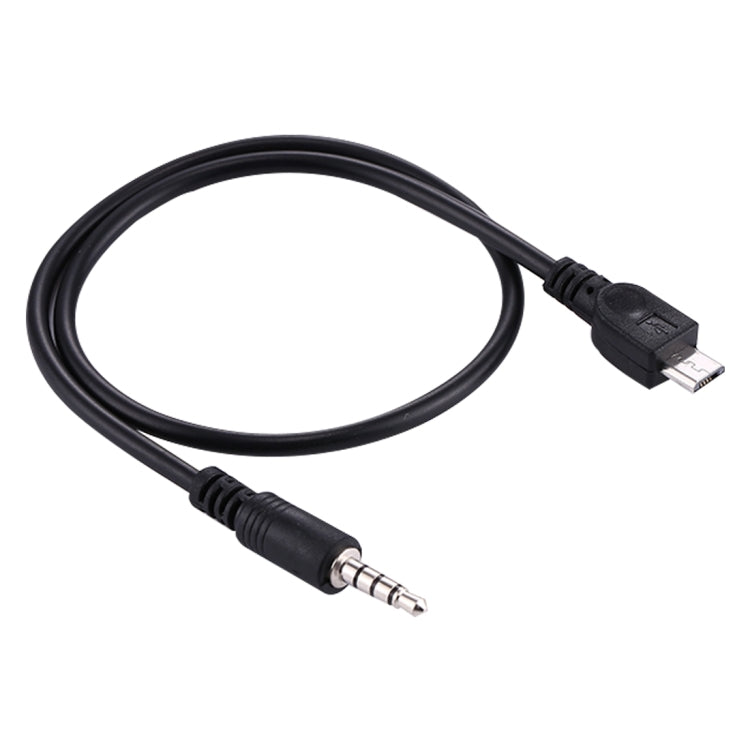 3.5mm Male to Micro USB Male Audio AUX Cable, Length: about 40cm