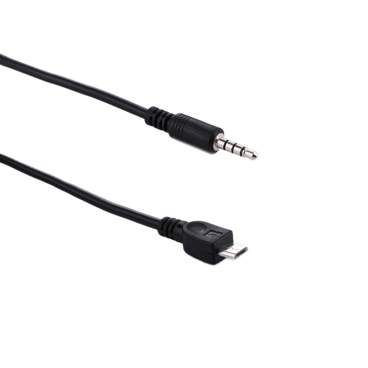 3.5mm Male to Micro USB Male Audio AUX Cable, Length: about 40cm