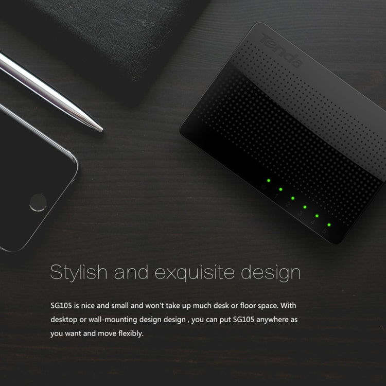 Tenda SG105 Mini 5 Ports 1000Mpbs Fast Gigabit Ethernet Network Switch  LAN HUB