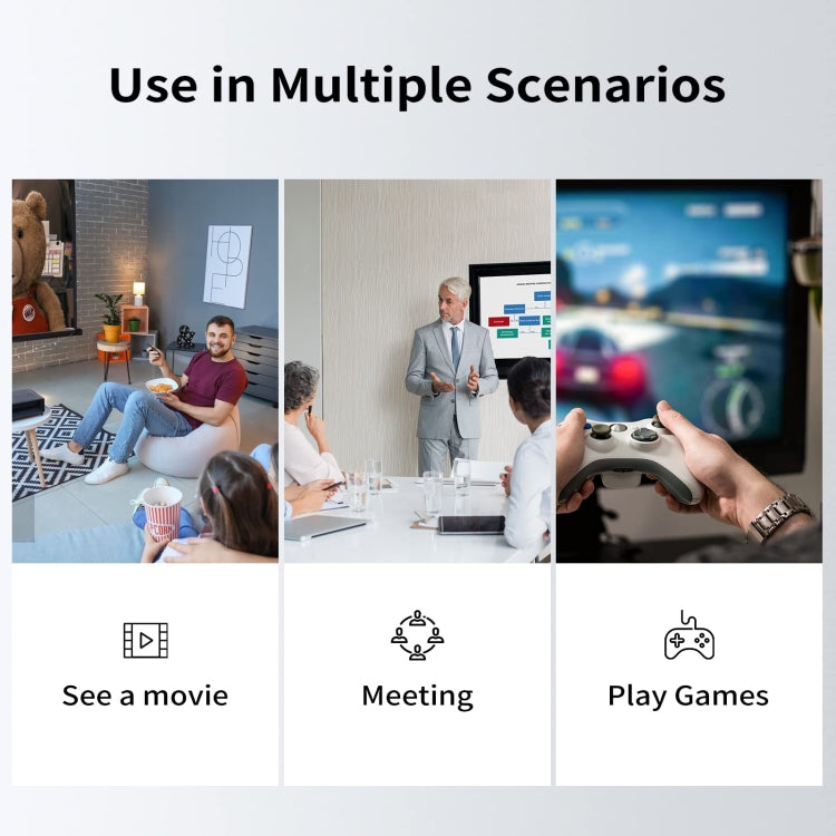 3 Port HDMI 8K Switcher Selector Box with Pigtail Cable