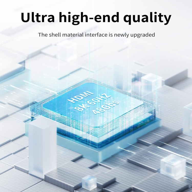 3 Port HDMI 8K Switcher Selector Box with Pigtail Cable