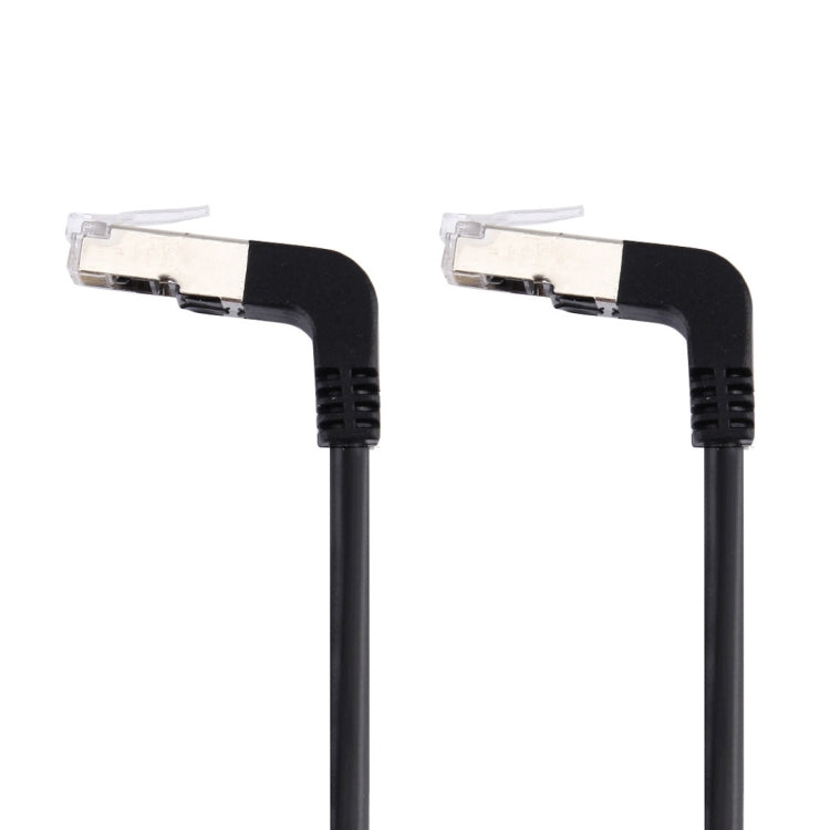 1m RJ45 Male Bent Upward to RJ45 Male Bent Upward Network LAN Cable