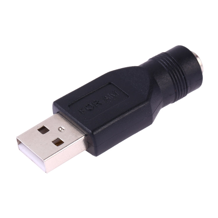 USB Male to 5.5 x 2.1mm Female Plug Adapter Connector