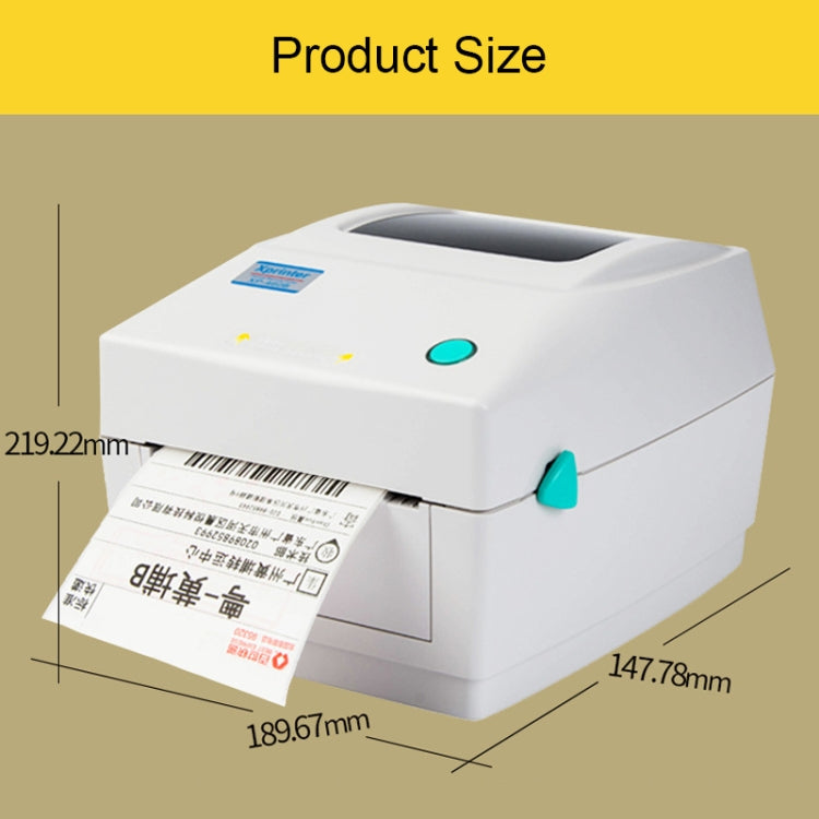 Xprinter XP-460B USB Port Thermal Automatic Calibration Barcode Printer
