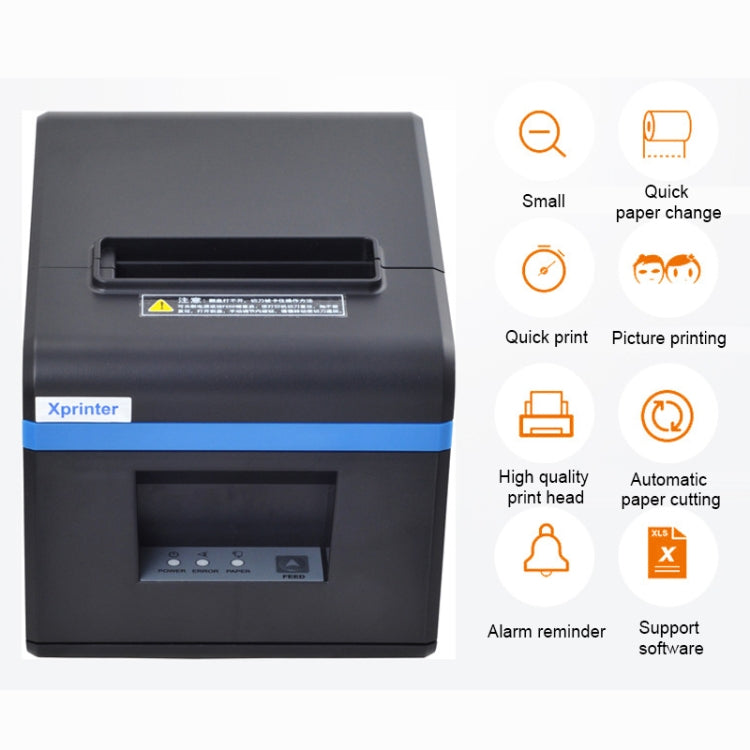 Xprinter XP-N160II USB Port Thermal Automatic Calibration Barcode Printer