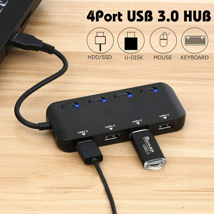 High Speed 4 x USB 3.0 to USB-C / Type-C HUB with Switch