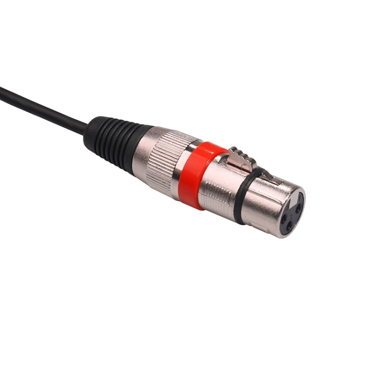 2055MFF-03 2 In1 XLR Male to Double Female Microphone Audio Cable, Length: 0.3m
