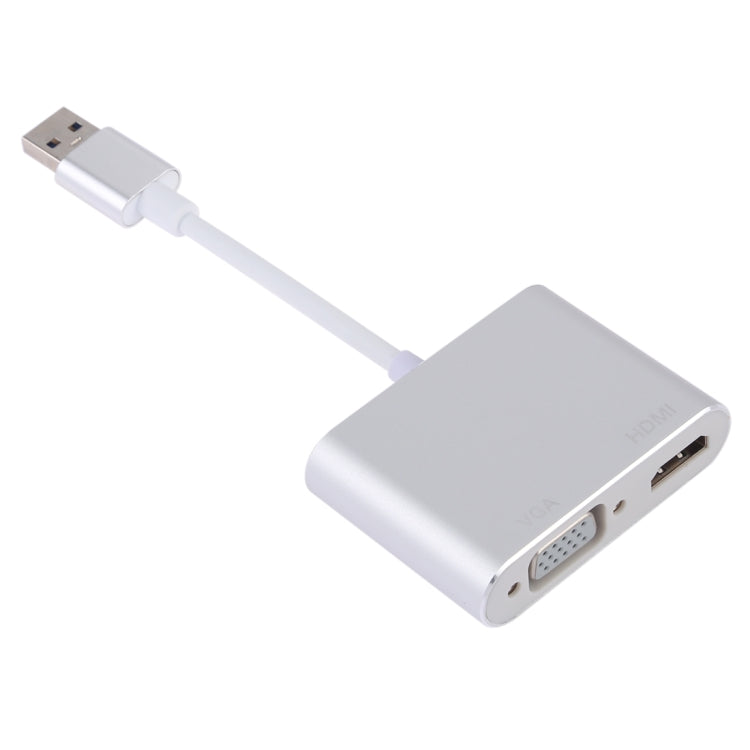 2 in 1 USB 3.0 to HDMI + VGA Adapter