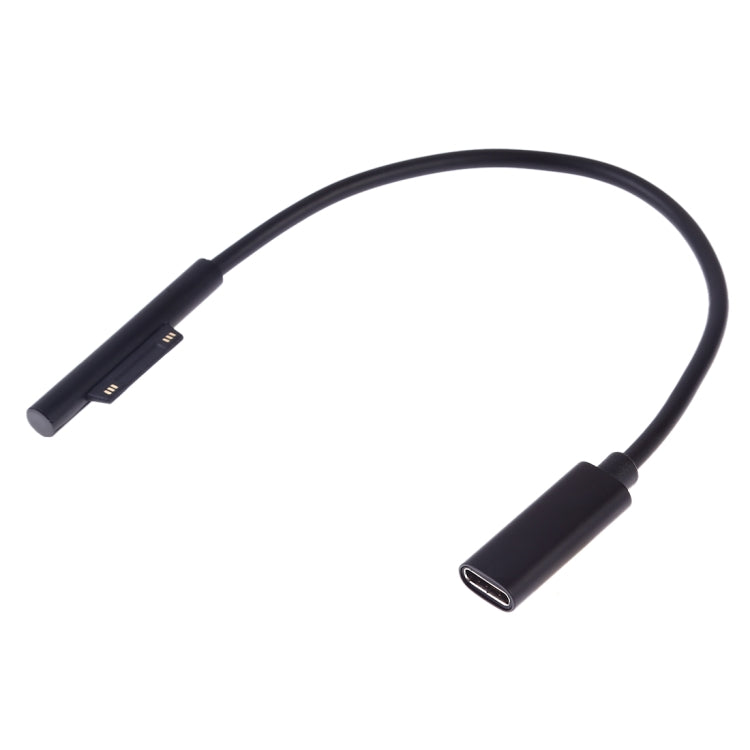 USB-C / Type-C Female to 6 Pin Male Laptop PD Fast Charging Cable for Microsoft Surface Pro 9 / 8 / 7 / 6 / 5 / 4 / 3, Cable Length: 0.2m
