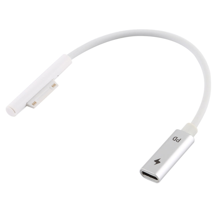USB-C / Type-C Female to 6 Pin Male Laptop PD Fast Charging Cable for Microsoft Surface Pro 9 / 8 / 7 / 6 / 5 / 4 / 3, Cable Length: 0.2m
