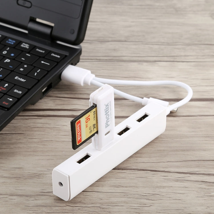 3 in 1 USB-C / Type-C + Micro USB + 4 x USB 2.0 Ports HUB Converter, Cable Length: 12cm