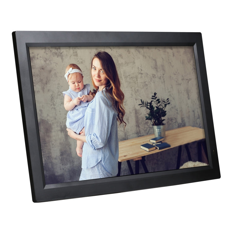 21.5 inch LED Display Digital Photo Frame with Holder & Remote Control, US Plug
