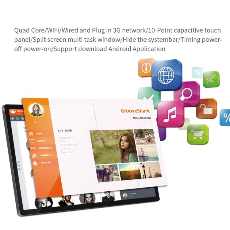 32 inch LCD Display Digital Photo Frame, 2GB+16GB, RK3568 Quad Core, Android 11