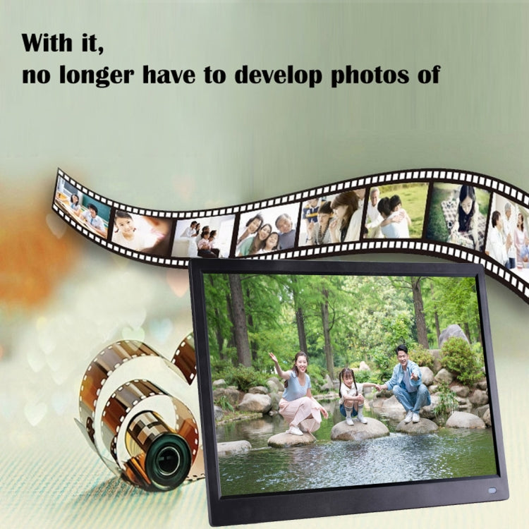 12.5 inch FHD LED Display Digital Photo Frame with Holder & Remote Control, MSTAR V56 Program, Support USB / SD Card Input