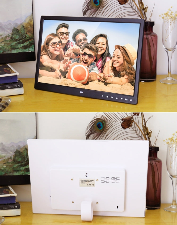 15.0 inch LED Display Digital Photo Frame with Holder / Remote Control, Allwinner, Support USB / SD Card Input / OTG