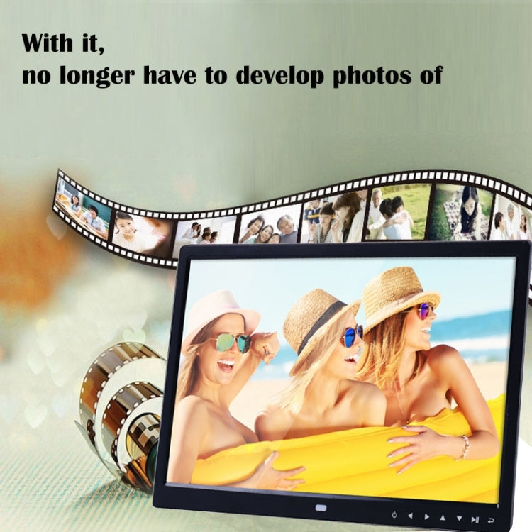 13.0 inch LED Display Digital Photo Frame with Holder / Remote Control, Allwinner, Support USB / SD Card Input / OTG