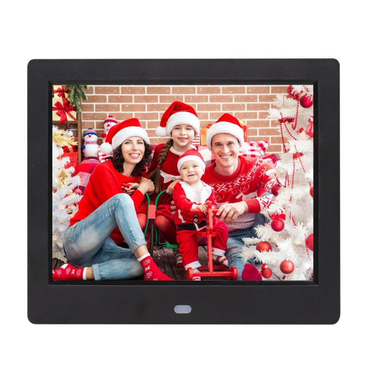AC 100-240V 8 inch TFT Screen Digital Photo Frame with Holder & Remote Control, Support USB / SD Card Input