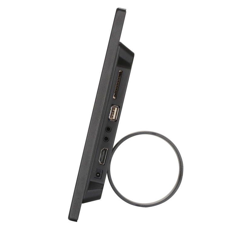 HSD1202 12.1 inch 1280x800 High Resolution Display Digital Photo Frame with Holder and Remote Control, Support SD / MMC / MS Card / USB Port, EU Plug(Silver)