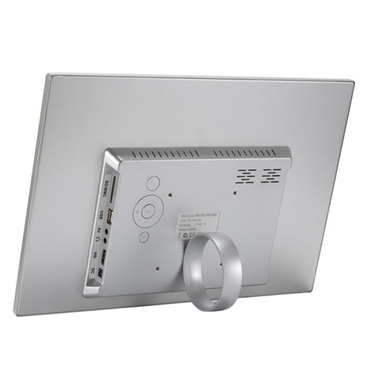 HSD1504 15.4 inch LED 1280x800 High Resolution Display Digital Photo Frame with Holder and Remote Control, Support SD / MMC / MS Card / USB Port, EU Plug(Gold)