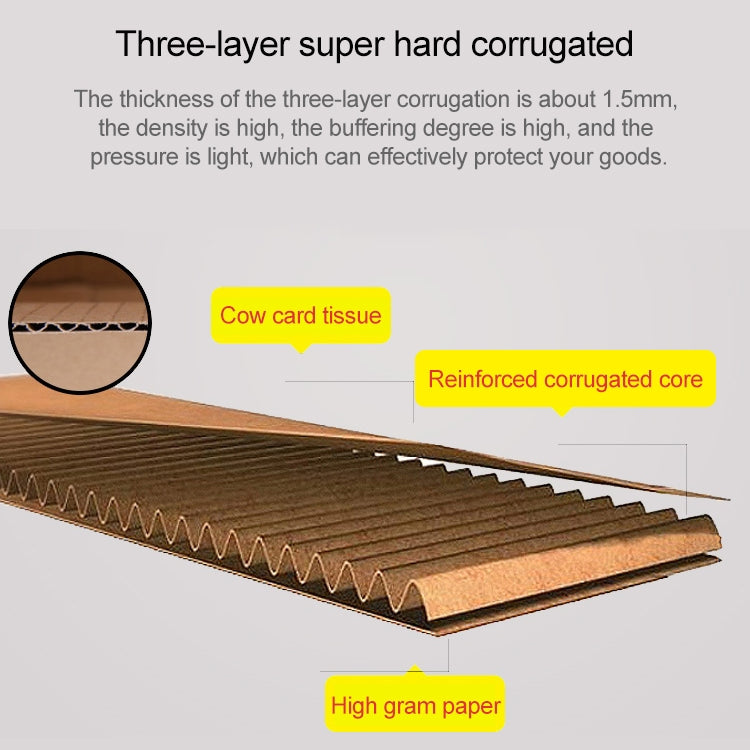 2pcs Shipping Box Clothing Packaging Box, Color: White, Size: 32x26x4cm