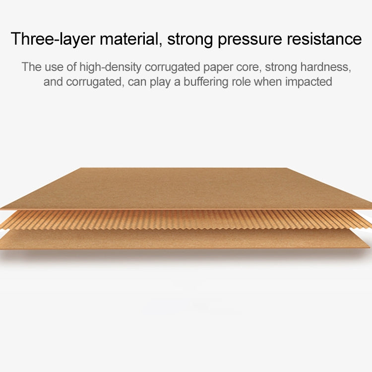 100 PCS Kraft Paper Shipping Box Packaging Box, Size: Q4, 20x10x4cm