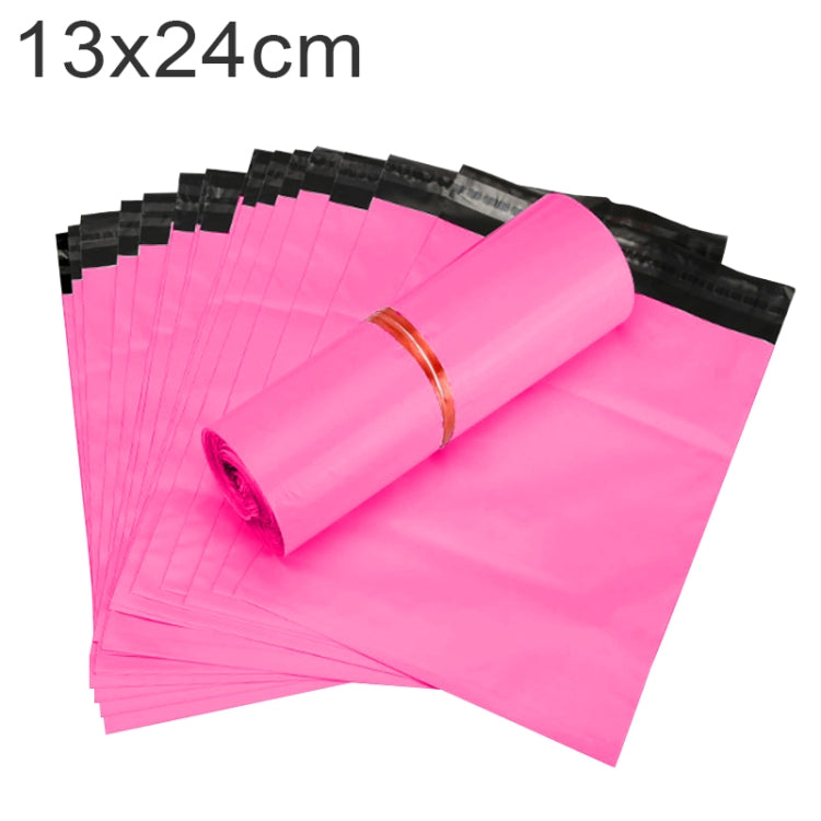 100 PCS / Roll Thick Express Bag Packaging Bag Waterproof Plastic Bag, Size: 13x24cm (Dark Grey), 13x24cm, Pink, 13x24cm, Silver Grey, 13x24cm, White