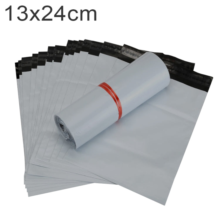 100 PCS / Roll Thick Express Bag Packaging Bag Waterproof Plastic Bag, Size: 13x24cm (Dark Grey), 13x24cm, Pink, 13x24cm, Silver Grey, 13x24cm, White