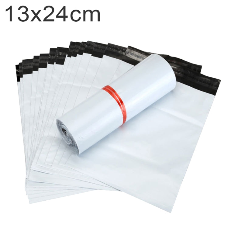 100 PCS / Roll Thick Express Bag Packaging Bag Waterproof Plastic Bag, Size: 13x24cm (Dark Grey), 13x24cm, Pink, 13x24cm, Silver Grey, 13x24cm, White