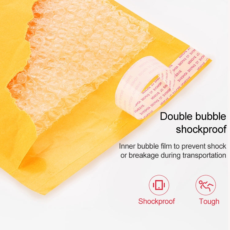 100pcs Kraft Paper Envelope Bag Express Bubble Bag Packaging Bag, Size: 24x36+4cm