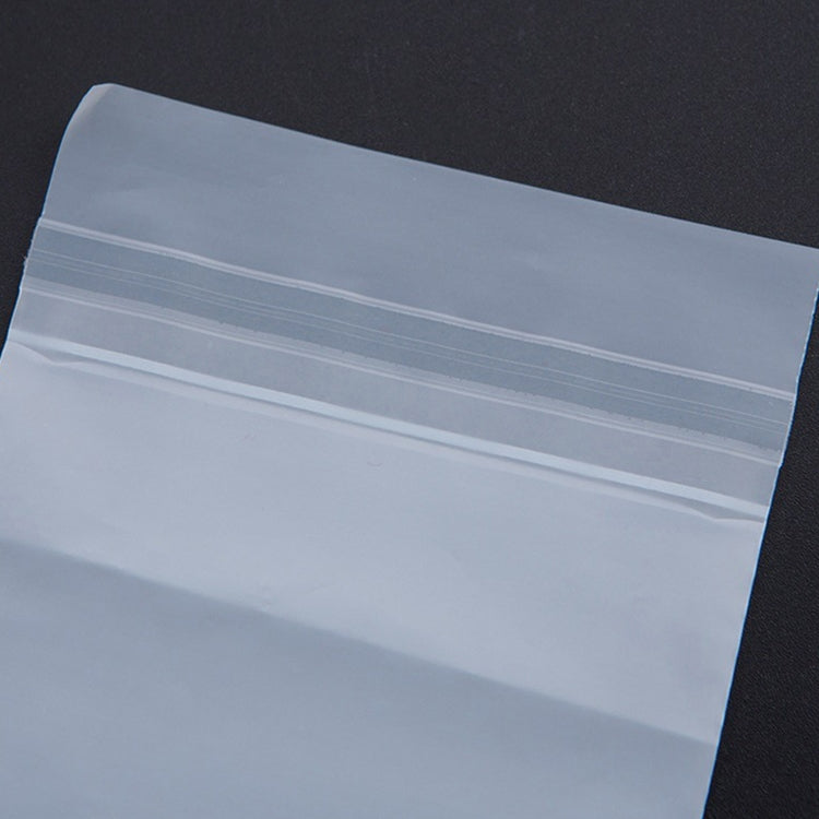 200 PCS Frosted Translucent CPE Self-adhesive Bag Zip Lock Bag Packaging Bag, Size: 10x13+2cm