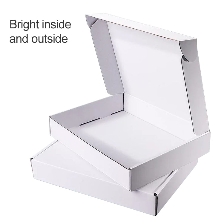 2pcs Shipping Box Clothing Packaging Box, Color: White, Size: 27x16x5cm