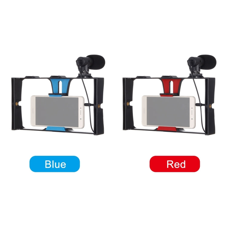 PULUZ 2 in 1 Live Broadcast Smartphone Video Rig + Microphone Kits for iPhone, Galaxy, Huawei, Xiaomi, HTC, LG, Google, and Other Smartphones