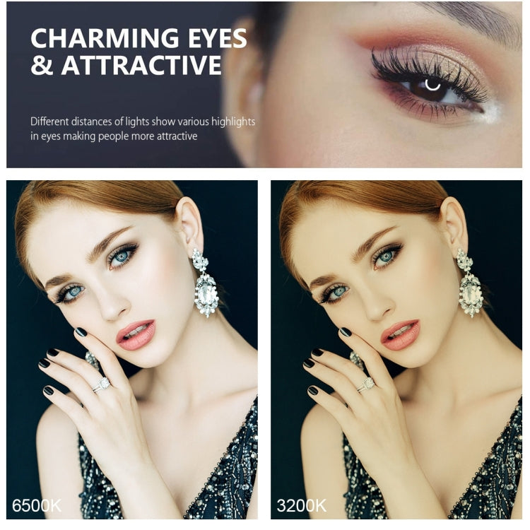 PULUZ 4.7 inch 12cm USB 3 Modes Dimmable LED Ring Vlogging Photography Video Lights + Pocket Tripod Mount Kit with Cold Shoe Tripod Ball Head