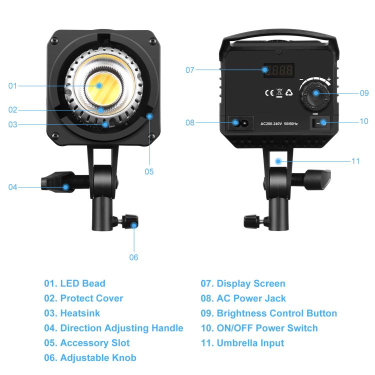 PULUZ 220V 120W Studio Video Light + 2.8m Light Holder + 65cm Foldable Lantern Softbox Photography Kit, 120W 2700K-6500K Light 2.8m Light Holder Kit UK Plug, 120W 2700K-6500K Light 2.8m Light Holder Kit US Plug                                          ...