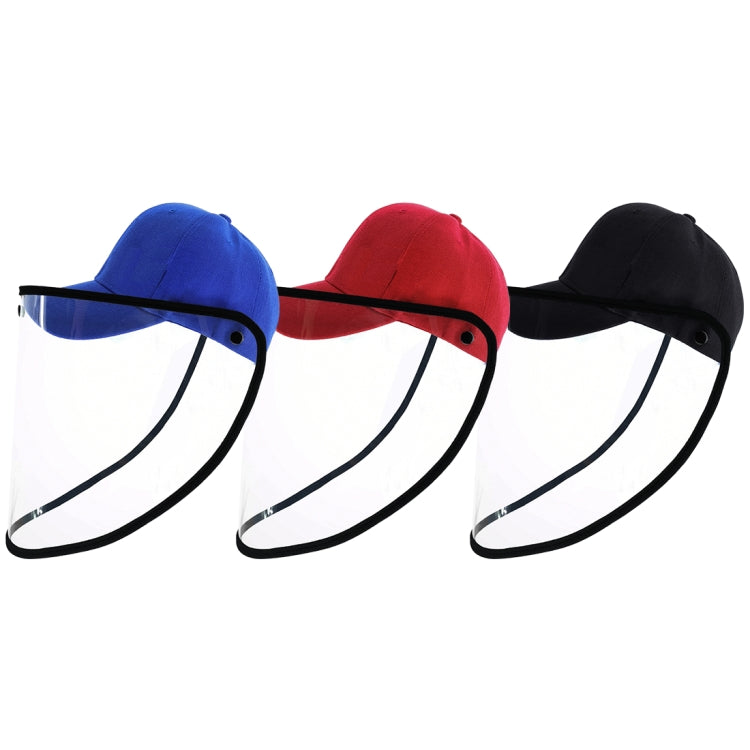 50 PCS Anti-Saliva Splash Anti-Spitting Anti-Fog Anti-Oil Protective Baseball Cap Mask Removable Face Shield