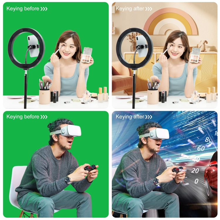 PULUZ 2.9x2m Photo Studio Background Support Stand Backdrop Crossbar Bracket Kit with Red / Blue / Green Backdrops