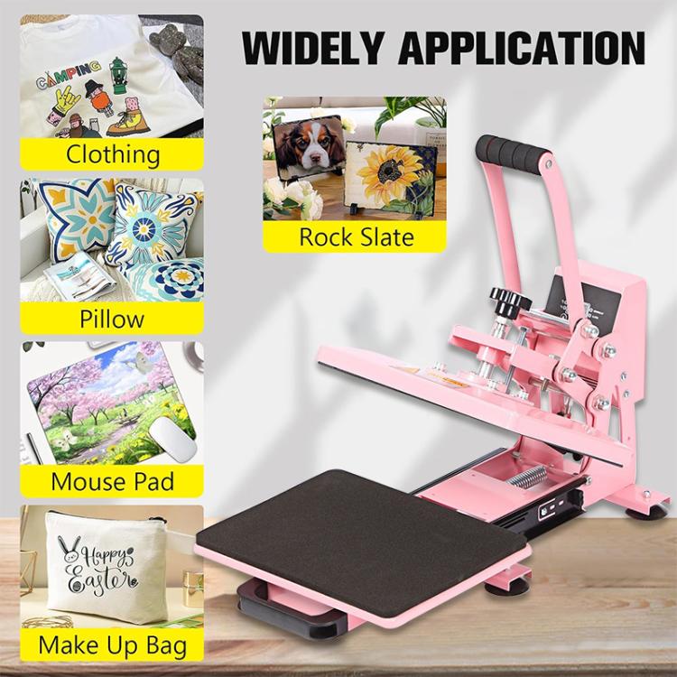 Hand Stamping Machine T-Shirt Clothes Heat Transfer, Size: 23x30cm, EU Plug