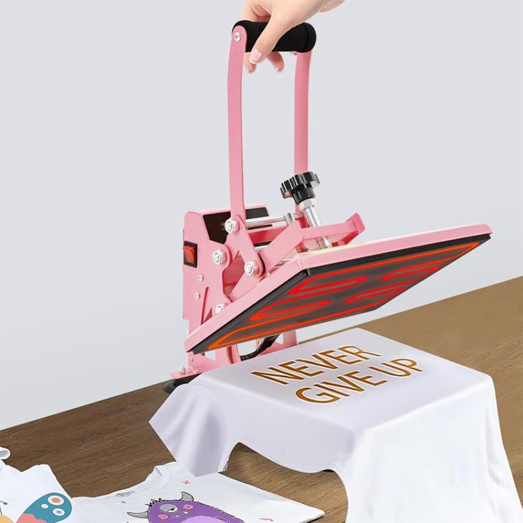 Hand Stamping Machine T-Shirt Clothes Heat Transfer, Size: 23x30cm, US Plug