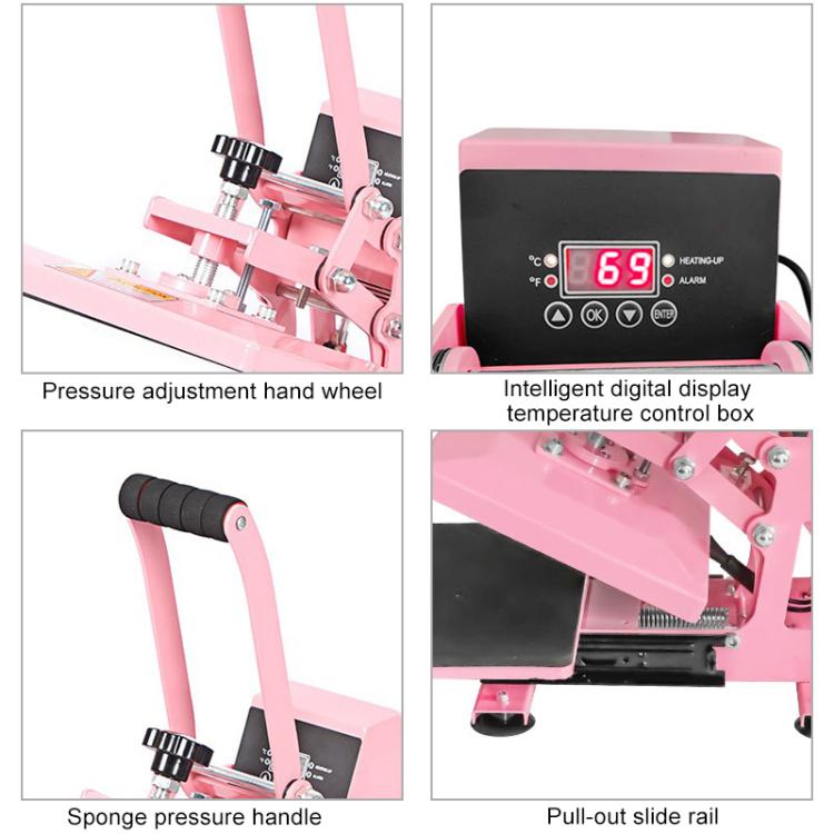 Hand Stamping Machine T-Shirt Clothes Heat Transfer, Size: 23x30cm, AU Plug