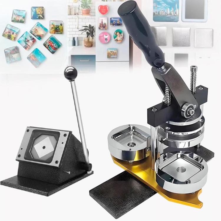 Square Badge DIY Making Machine, Size: 50x50cm