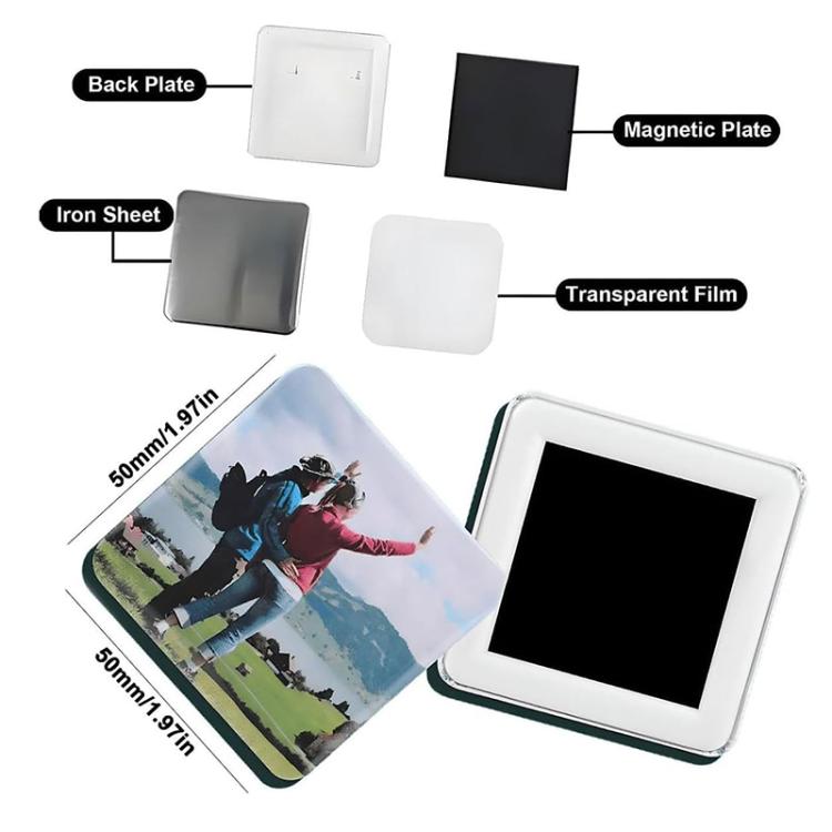 Square Badge DIY Making Machine, Size: 50x50cm