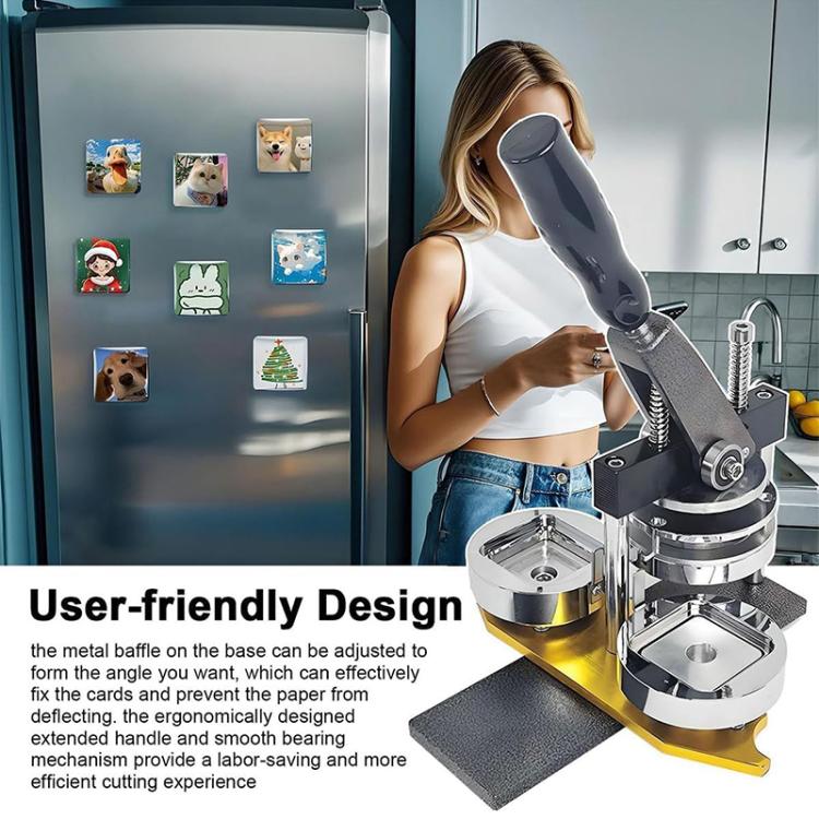 Square Badge DIY Making Machine, Size: 50x50cm