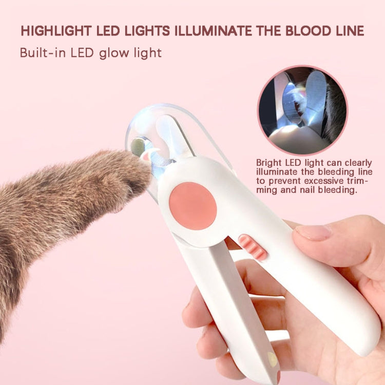 Pet Cat and Dog LED Light Nail Clippers